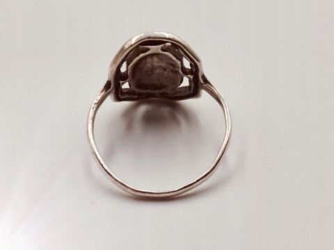 Piękny srebrny damski pierścionek ażurowy SIATECZKA r.14 VINTAGE biżuteria