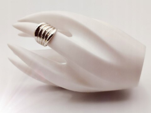 Srebrny damski pierścionek FALE / HARMONIA - roz.11 VINTAGE biżuteria