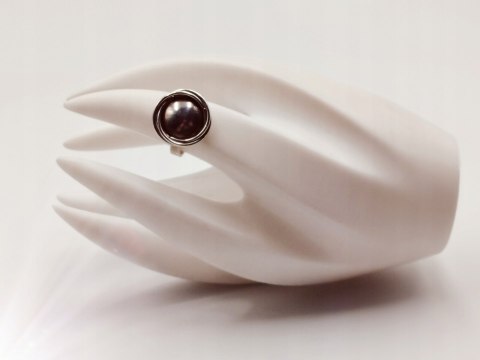 Piękny autorski stary damski srebrny pierścionek r.12 KOŁO DRUCIKI VINTAGE