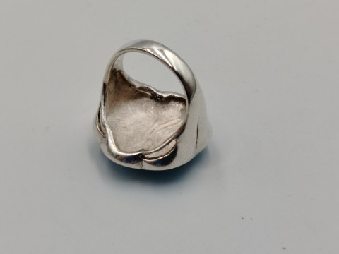 Piękny srebrny damski pierścionek KWIAT TURKUS r.12/13 VINTAGE biżuteria